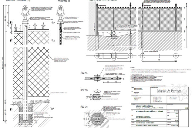 Obnova vnitřního plotu, který odděloval zámeckou zahradu od zámeckého parku