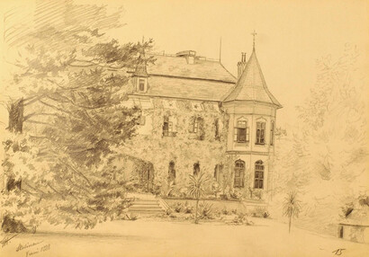 Jižní průčelí, 1888