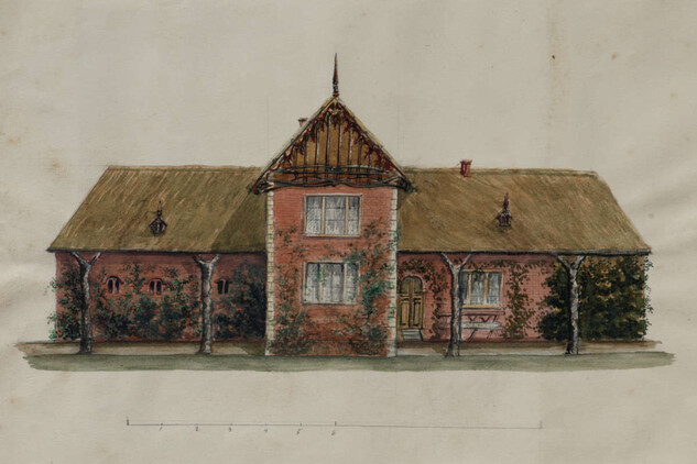 Swiss Cottage, painted by Princess of Auersperg | © NO CC Licence